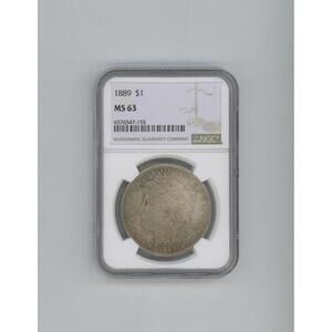 1889 Morgan Silver Dollar - NGC MS63 -Rare
